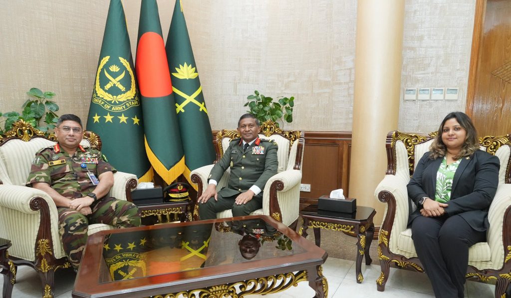 Maldives Chief of Defence Force Calls on Bangladesh Army Chief
