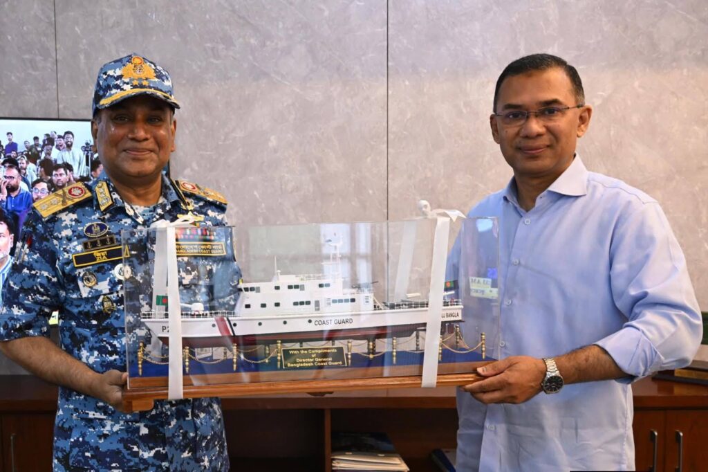 PM Tarique asks Coast Guard to continue public service, disaster response efforts