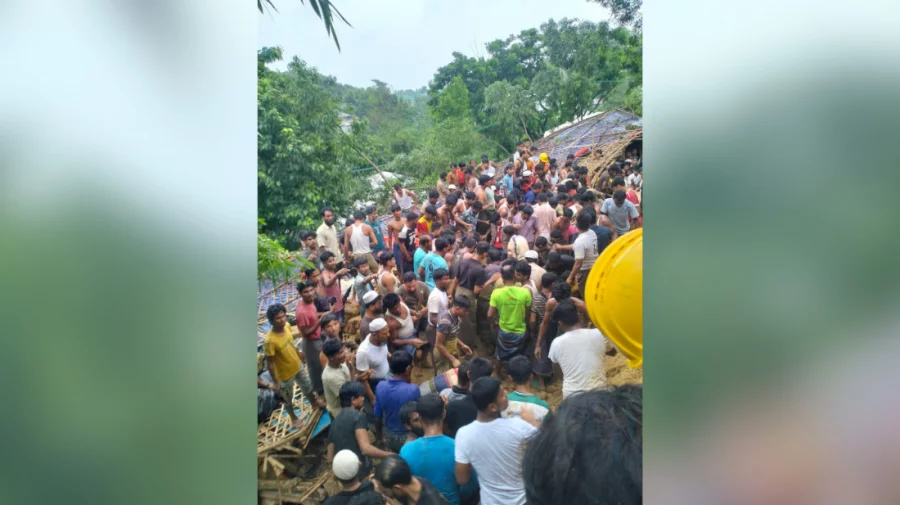 5 killed in landslide at Rohingya camp's madrasa in Cox's Bazar